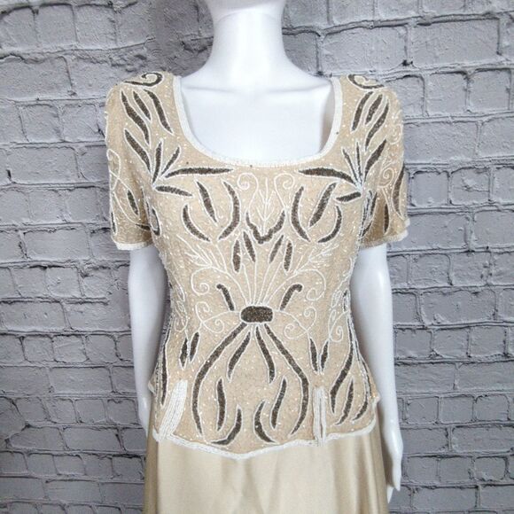 Steinay Dresses & Skirts - Steinay Silk Beaded Dress, Women's 8 Petite